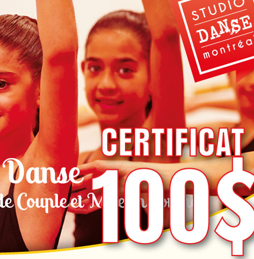 100$ Certificat-Cadeau (taxes Incluses)