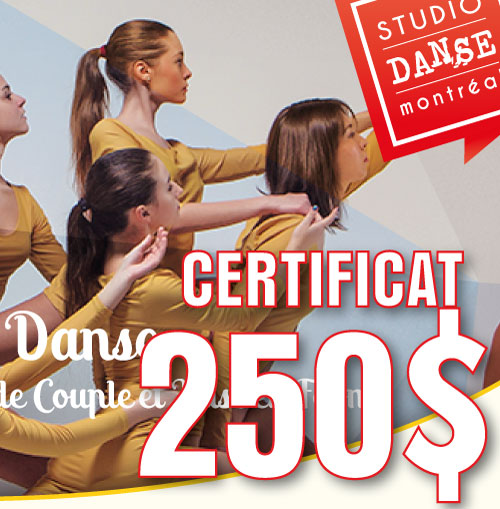 250$ Certificat-Cadeau (taxes Incluses)